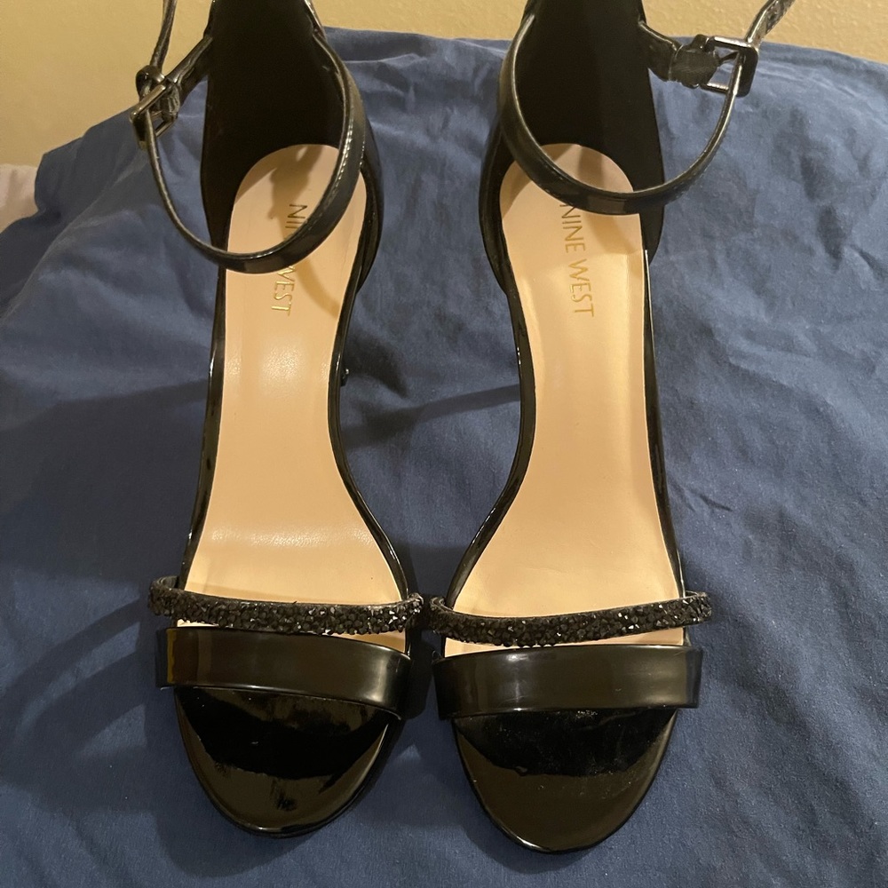 Black Ankle strap heels